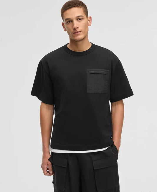 Men'S Short-Sleeve Relaxed-Fit Mixed Media T-Shirt, Exclusively at Macy'S