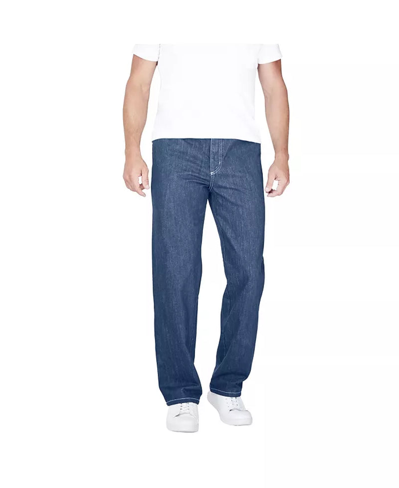 Big & Tall by Kingsize Loose-Fit Side Elastic 5-Pocket Jeans